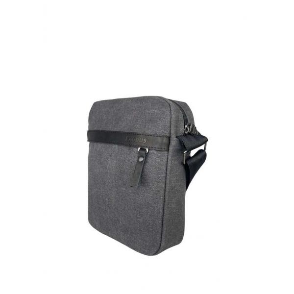 Сумка через плечо Мужская Exodus Leather Canvas Серая P2801EX021
