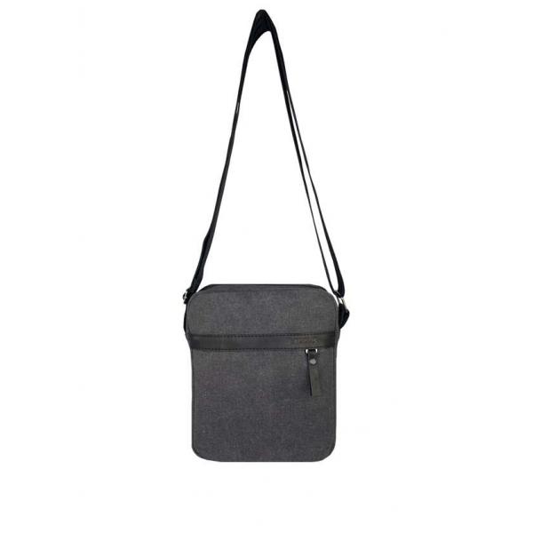 Сумка через плечо Мужская Exodus Leather Canvas Серая P2801EX021