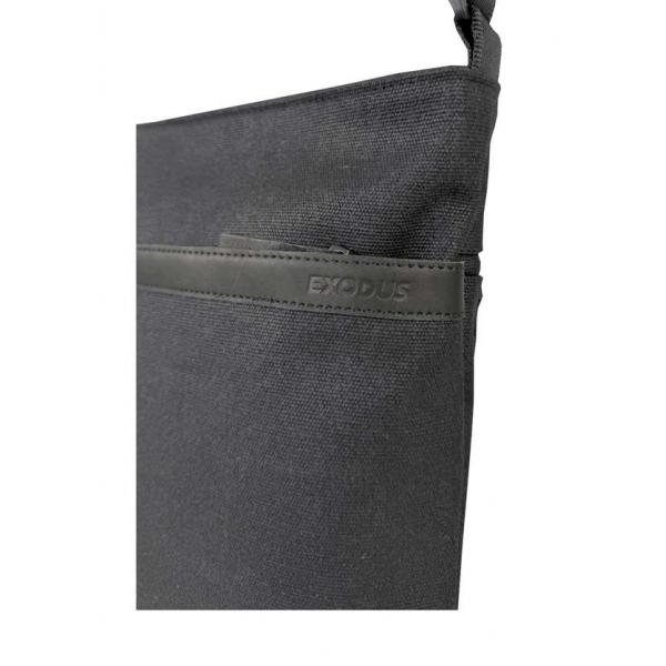 Сумка через плечо Мужская Exodus Leather Canvas Черный P0805EX011