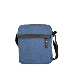 Сумка через плечо Мужская Exodus Leather Canvas Синий Джинс P2801EX031