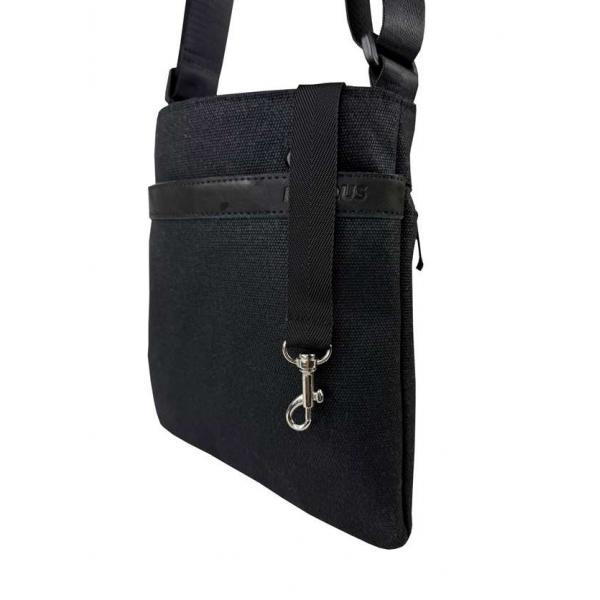 Сумка через плечо Мужская Exodus Leather Canvas Черный P1602EX011