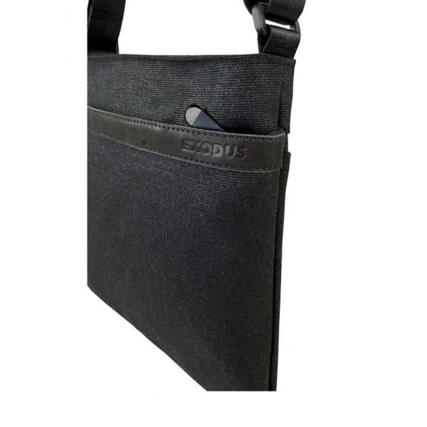 Сумка через плечо Мужская Exodus Leather Canvas Черный P1602EX011