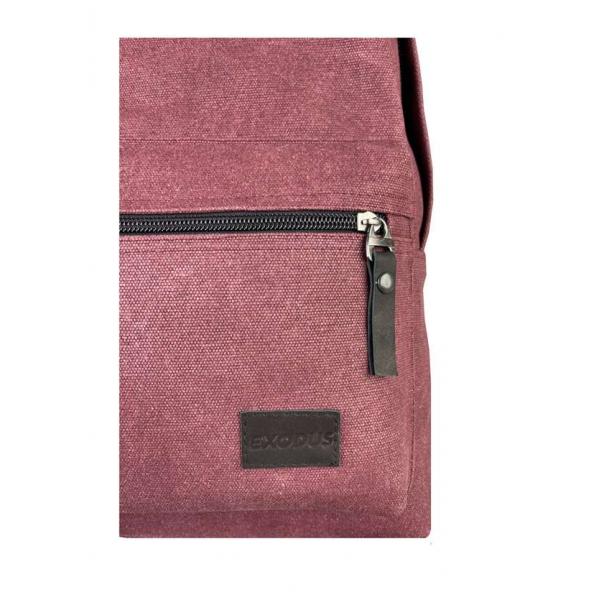 Рюкзак Унисекс Exodus Leather Canvas Бордовый R1403EX101