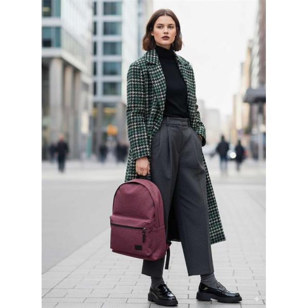 Рюкзак Унисекс Exodus Leather Canvas Бордовый R1403EX101