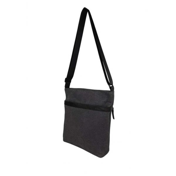 Сумка через плечо Мужская Exodus Leather Canvas Серый P0805EX022