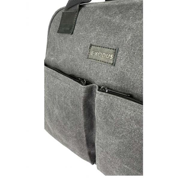 Сумка Унисекс Exodus Leather Canvas Серый S3305EX021