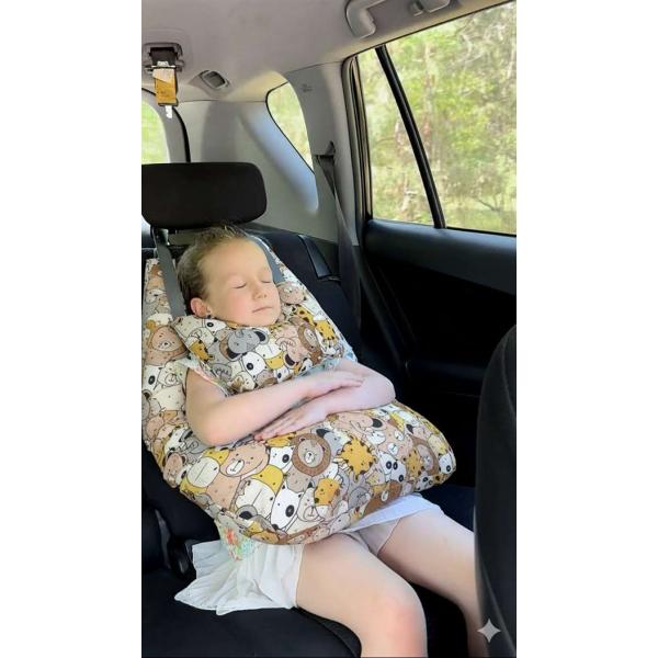 AP.EP.09 Подушка автомобильная Episode (комлект 2шт) для комфортного сна и путешествий Зверята