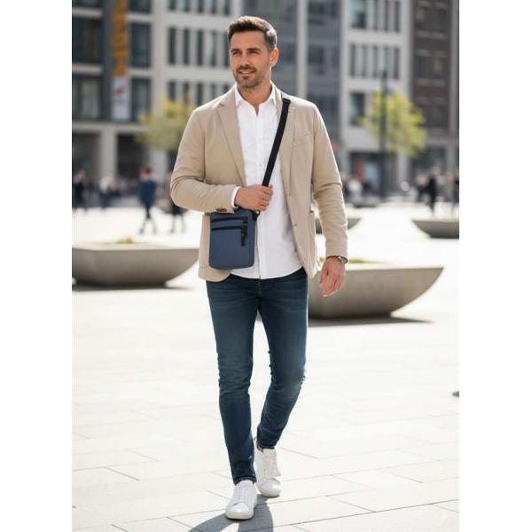 Сумка через плечо Унисекс Exodus  Athenst Серая P2406EX031