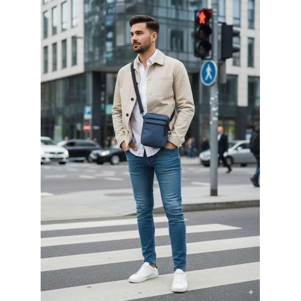 Сумка через плечо Унисекс Exodus  Athenst Серая P2406EX031