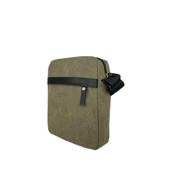 Сумка через плечо Мужская Exodus Leather Canvas Хаки P2801EX061