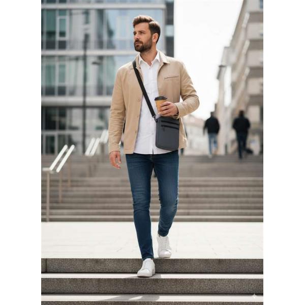 Сумка через плечо Унисекс Exodus Sport Серая P2406EX025