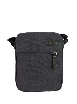 Сумка через плечо Унисекс Exodus Leather Canvas Серая P2402EX024