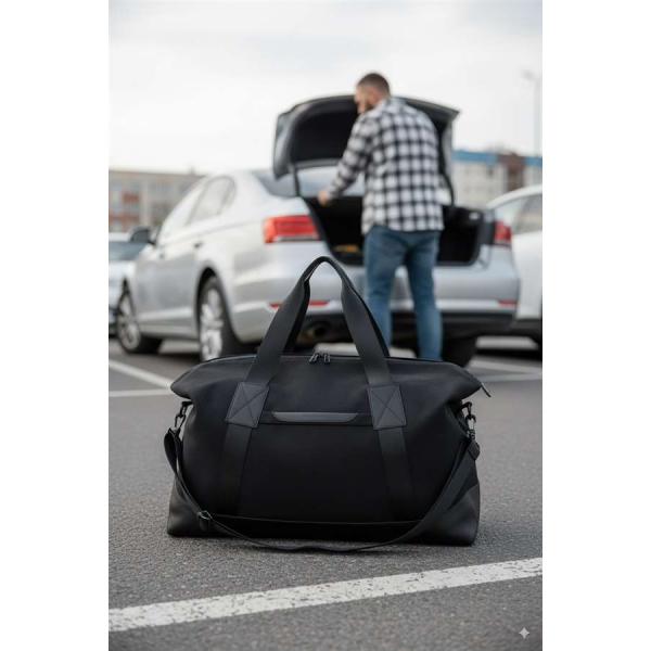 Сумка Дорожная Exodus Leather Canvas Черный D1601EX015