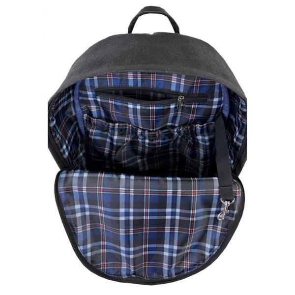 Рюкзак Унисекс Exodus Leather Canvas Черный R1403EX013